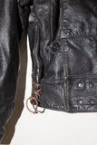 Swedish military despatch rider leather jacket