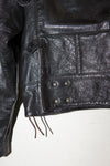 Swedish military despatch rider leather jacket