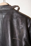 Swedish military despatch rider leather jacket