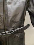 Halvarssons leather jacket with belt