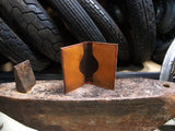 Caveman Choppers Folded Brown Leather wallet